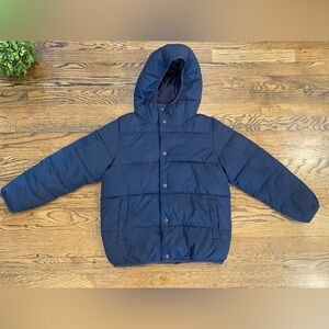 JCrew Crewcuts Boys Navy Puffer Jacket Sz 8
